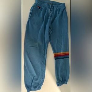 Ocean Blue Aviator Sweatpants, Size Medium